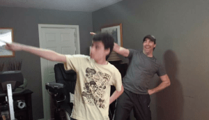 "Just Dance" with Dad